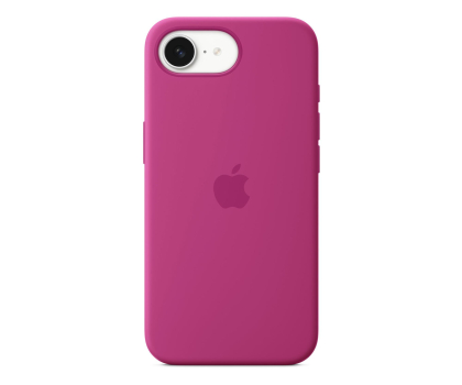 Etui do telefonów APPLE Silikonowe etui iPhone 16e żywy róż